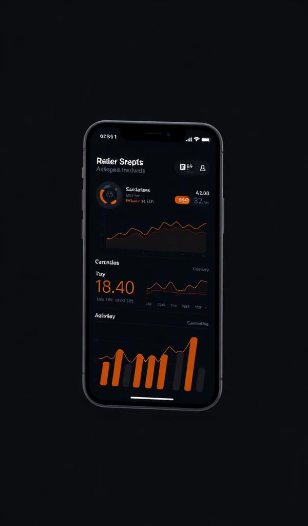 Mockup de aplicación iOS